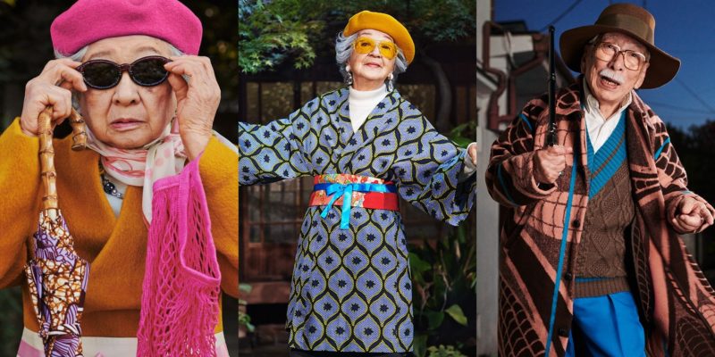 Kortalan modellkedés: japán almaecetet reklámoznak a 90 évesek