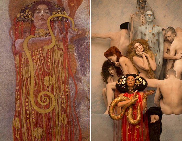 Klimt legszebb festményeit keltette életre egy fotós