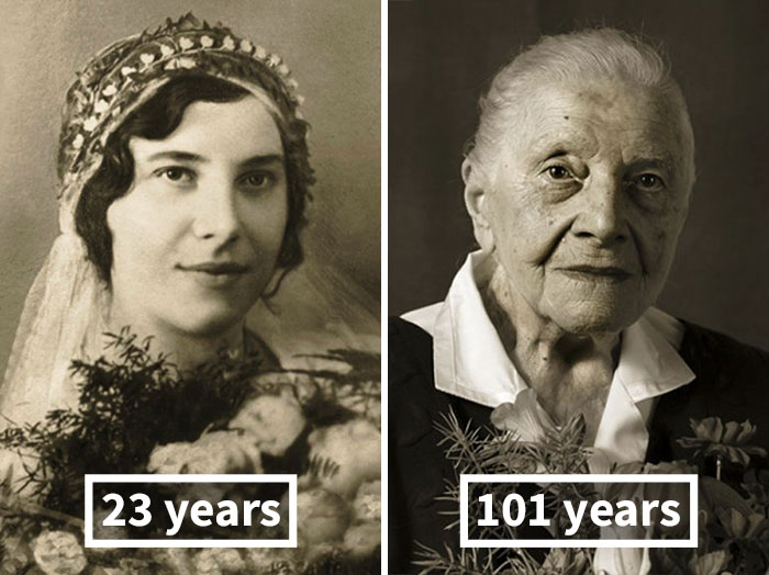 Ugyanaz a tekintet: 100 éves öregemberek és fiatalkori fotóik