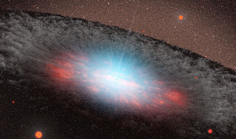 A szupermasszív fekete lyuk, amely fogta magát és lelépett