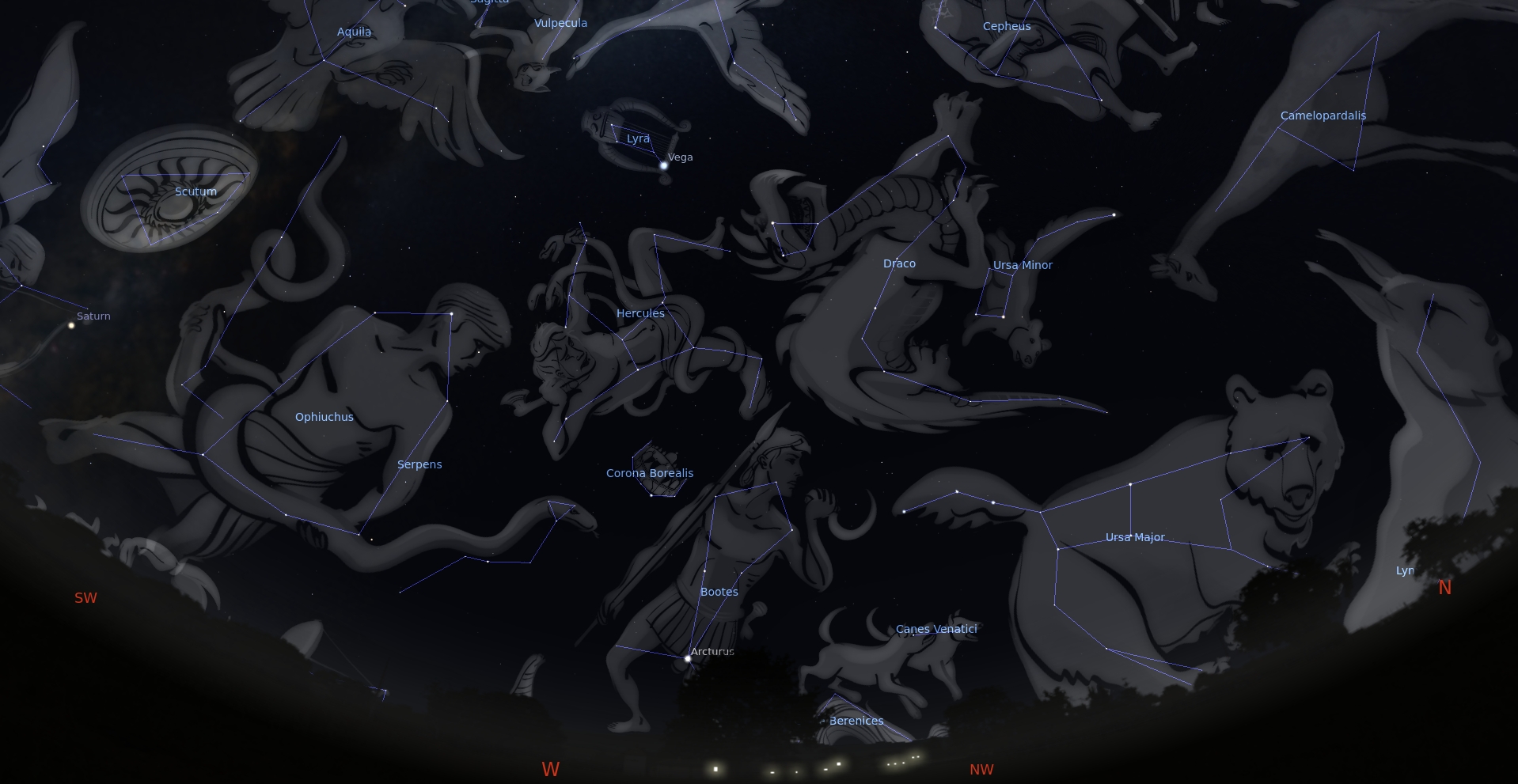 Csillagképek: Hercules küzdelme a Sárkánnyal