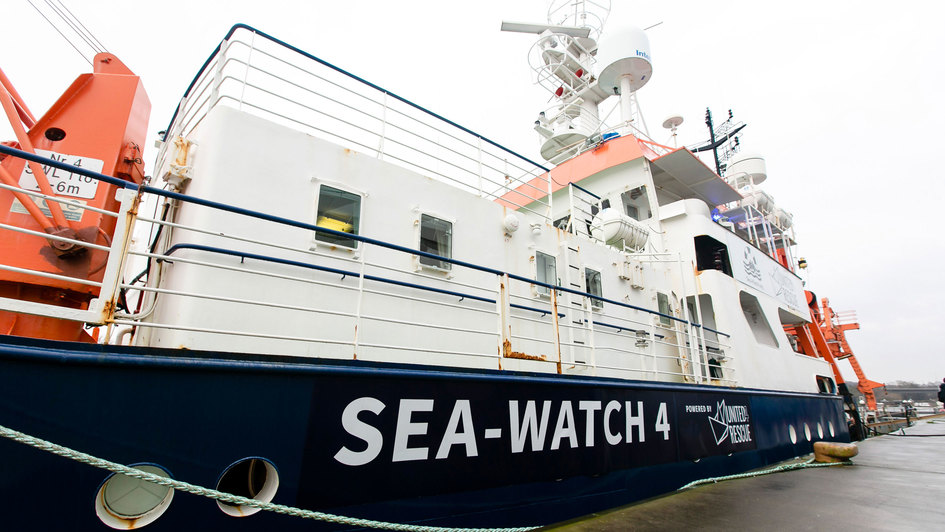 Elstartolt a Sea-Watch 4
